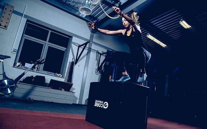 Personal Trainer Bournemouth doing jump squats